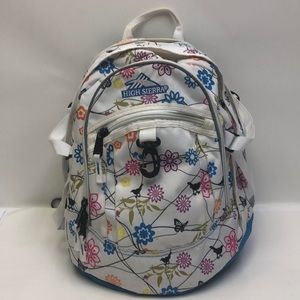 High Sierra Backpack Blue White Multi Color Used